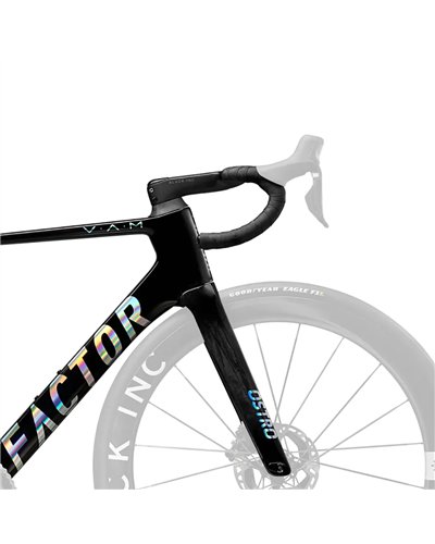 Factor Ostro VAM Disc Frameset - CeramicSpeed Bottom Bracket, Black/Chrome
