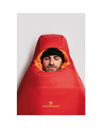 Ferrino Nightec 600 Pro -5° C Long Sleeping Bag, Red