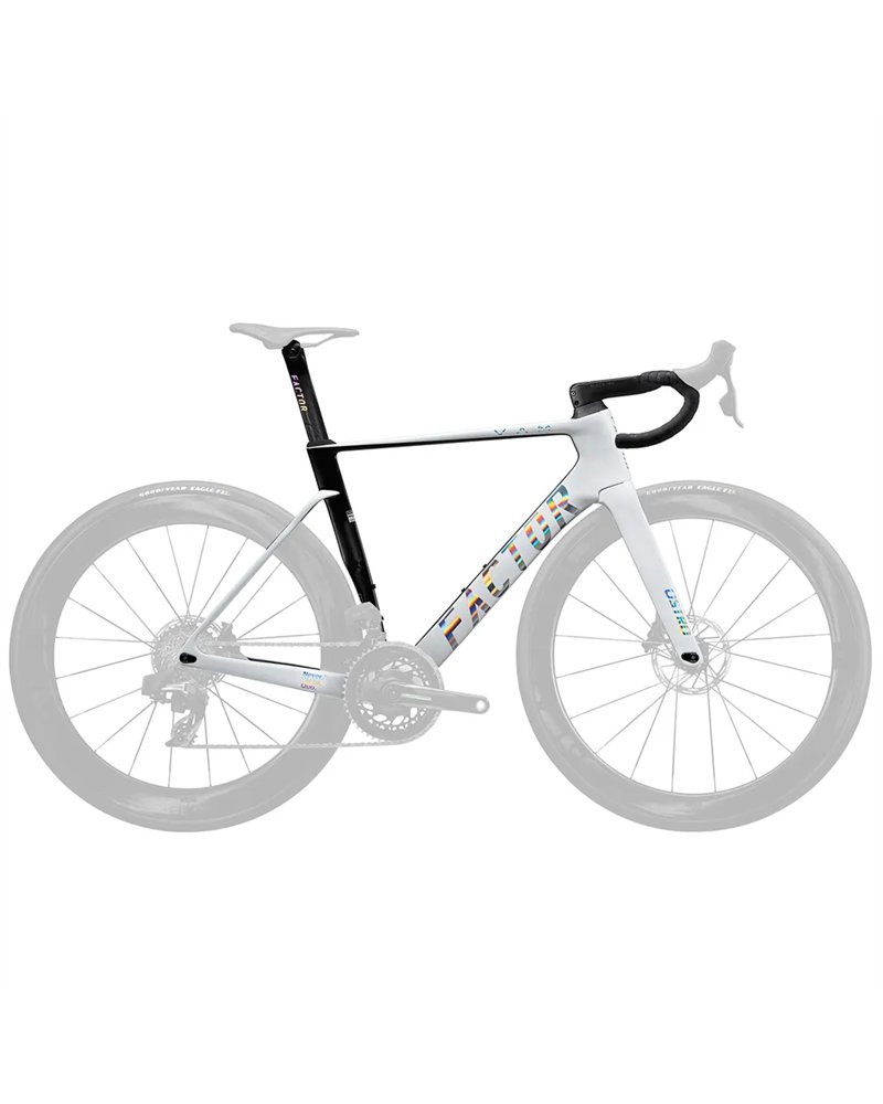 Factor Ostro VAM Frameset - CeramicSpeed Bottom Bracket, White Chrome MY26