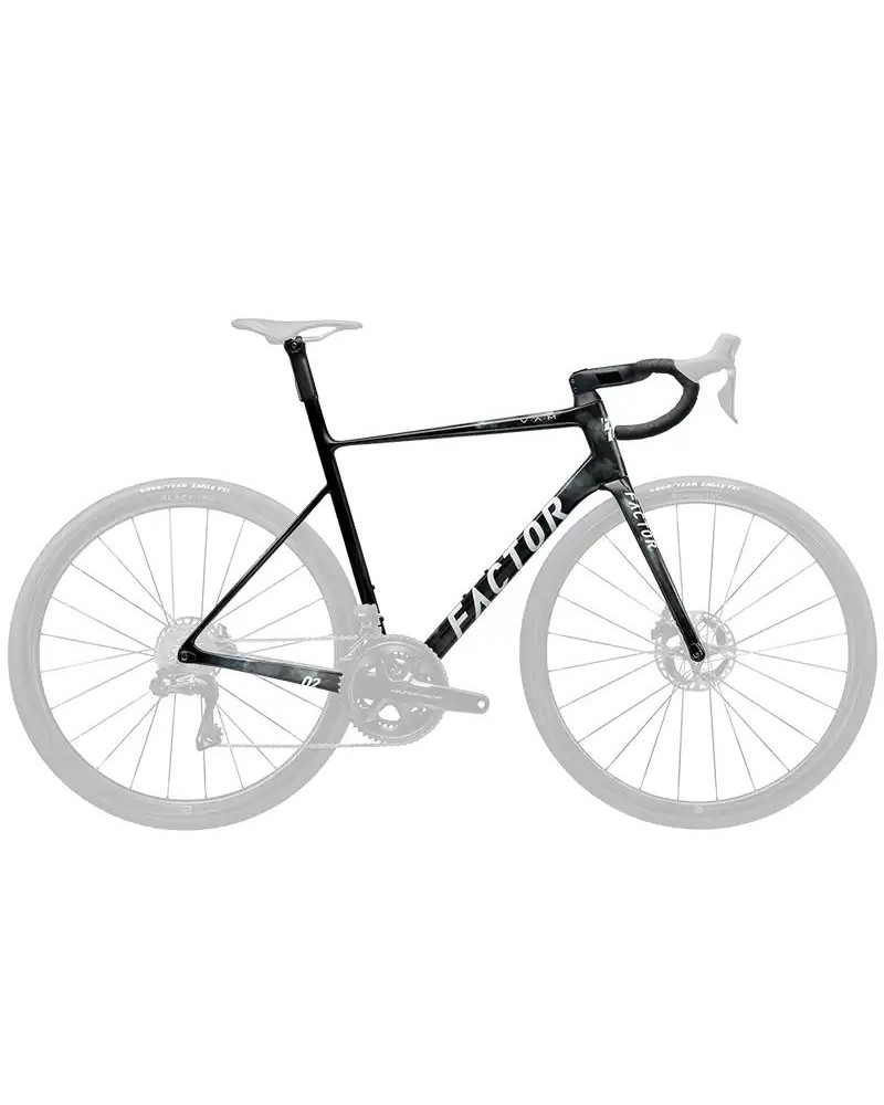 Factor O2 VAM Frameset - Semi-integrated Seatpost, Storm Grey MY23