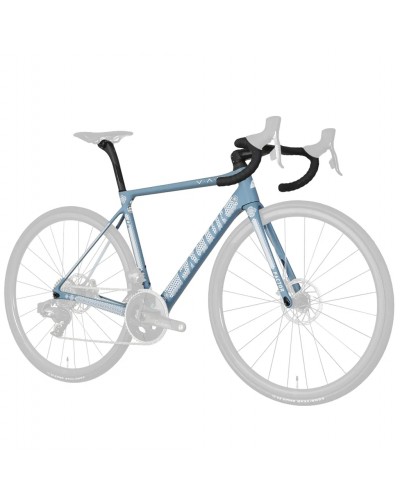 Factor O2 VAM Size 56 Frameset - Semi-integrated Seatpost, Light Blue MY22