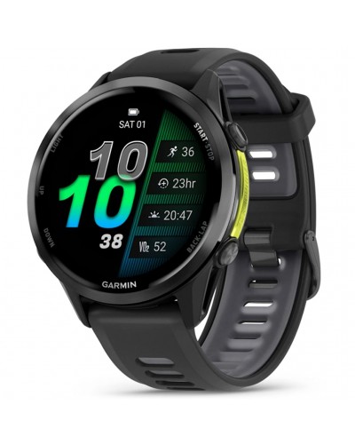 Garmin Forerunner 970 AMOLED GPS Smartwatch Cardio Integrato, Titanium Carbon Grey DLC/Black/Translucent Whitestone