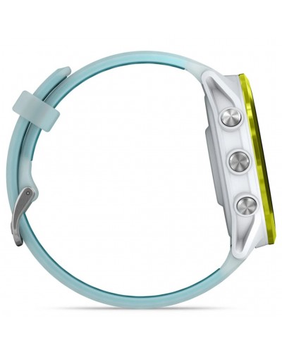 Garmin Forerunner 570 AMOLED Cassa 47mm GPS Smartwatch Cardio Integrato, Amp Yellow Alu/Translucent Whitestone/Turquoise
