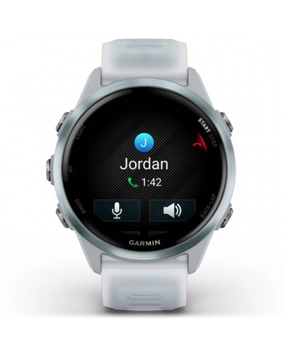 Garmin Forerunner 570 AMOLED Cassa 42mm GPS Smartwatch Cardio Integrato, Cloud Blue Alu/Translucent Whitestone/Cloud Blue