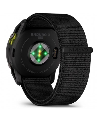 Garmin Enduro 3 Wrist-Based HR GPS Multisport Watch, Carbon Grey DLC Titanium/Black