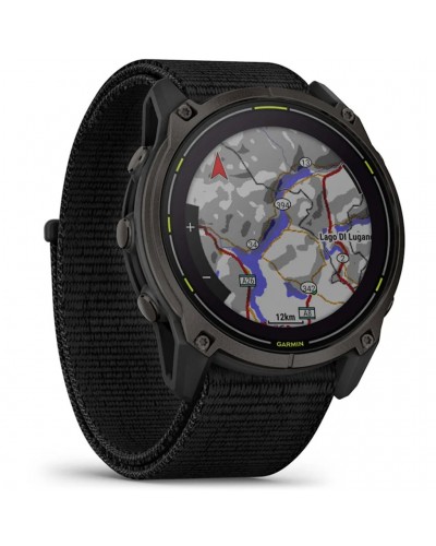 Garmin Enduro 3 Wrist-Based HR GPS Multisport Watch, Carbon Grey DLC Titanium/Black