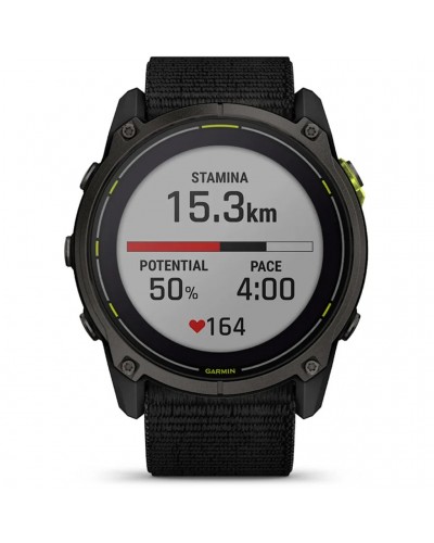 Garmin Enduro 3 Orologio GPS Multisport Cardio Integrato, Carbon Grey DLC Titanium/Black