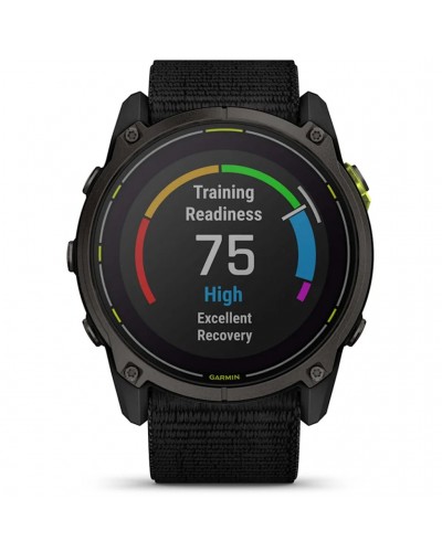 Garmin Enduro 3 Wrist-Based HR GPS Multisport Watch, Carbon Grey DLC Titanium/Black