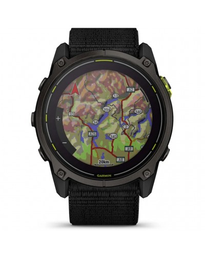Garmin Enduro 3 Orologio GPS Multisport Cardio Integrato, Carbon Grey DLC Titanium/Black