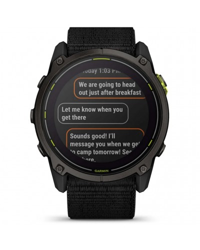 Garmin Enduro 3 Orologio GPS Multisport Cardio Integrato, Carbon Grey DLC Titanium/Black