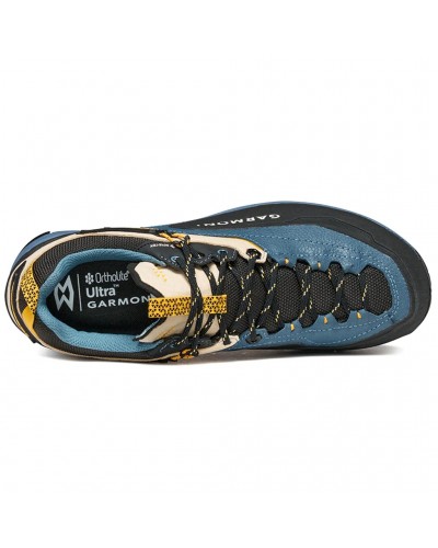 Garmont Akron GTX Gore-Tex Scarpe Avvicinamento Uomo, Fin Blue/Citrus Orange
