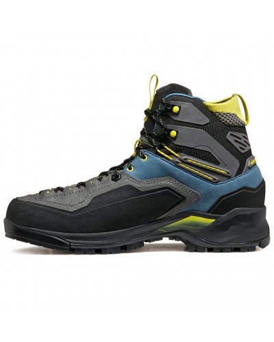 Garmont Akron Mid GTX Gore-Tex Scarponi Trekking Uomo, Fin Blue/Sheen Yellow