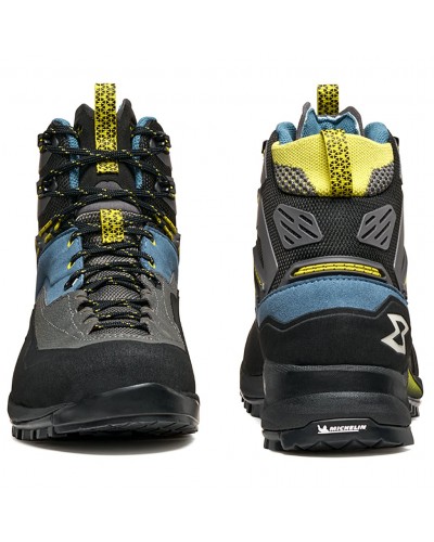 Garmont Akron Mid GTX Gore-Tex Scarponi Trekking Uomo, Fin Blue/Sheen Yellow