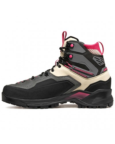 Garmont Akron Mid GTX Gore-Tex Women's Hiking Boots, Whitecup Grey/Raspberry Pink