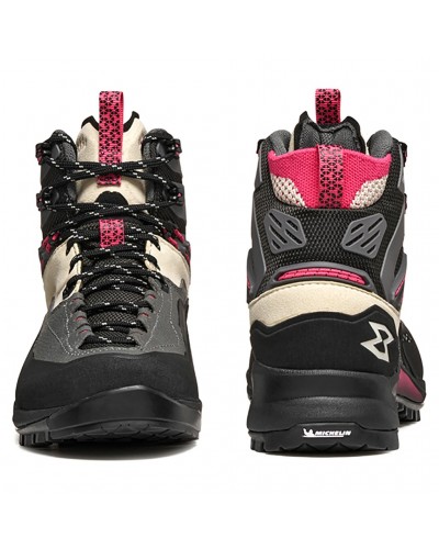 Garmont Akron Mid GTX Gore-Tex Scarponi Trekking Donna, Whitecup Grey/Raspberry Pink