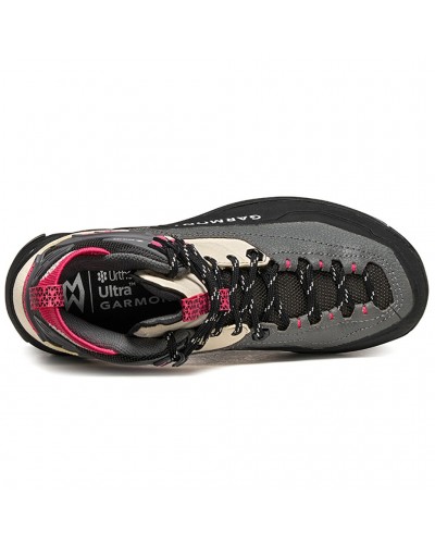 Garmont Akron Mid GTX Gore-Tex Women's Hiking Boots, Whitecup Grey/Raspberry Pink