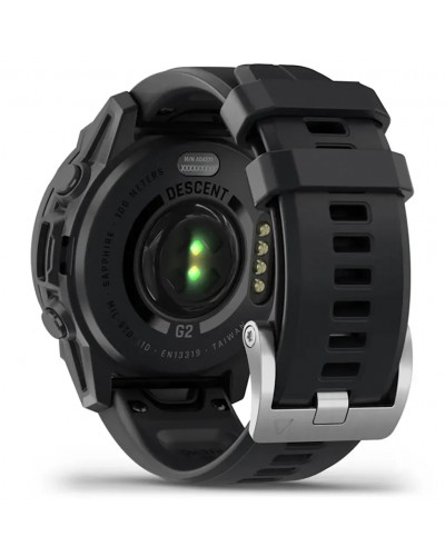 Garmin Descent G2 AMOLED Orologio GPS Dive Smartwatch HR Integrato, Nero/Nero