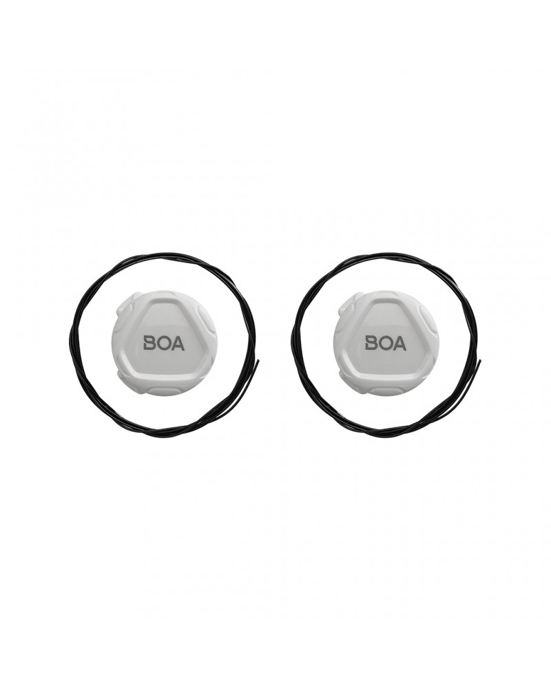 Gaerne Kit Boa L6 Dial C Destro + Sinistro Sistema di Chiusura Sostitutivo, Bianco (Coppia)