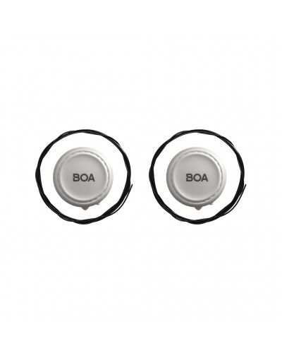 Gaerne Kit Boa 6L Dial Z Destro + Sinistro Sistema di Chiusura Sostitutivo, Bianco (Coppia)