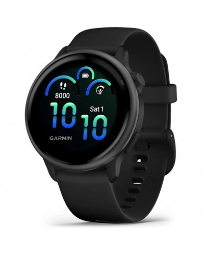 Garmin Vivoactive 6 AMOLED GPS Smartwatch Wrist-Based HR, Slate/Black