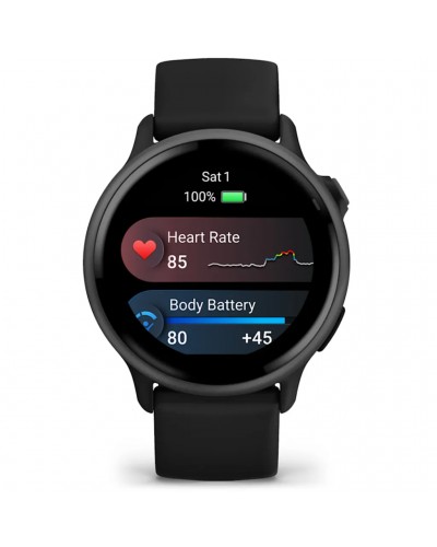Garmin Vivoactive 6 AMOLED GPS Smartwatch Cardio Integrato, Ardesia/Nero