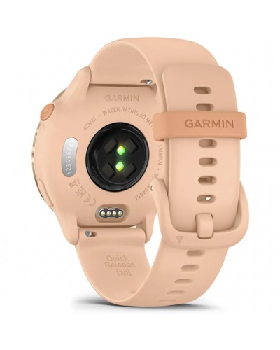 Garmin Vivoactive 6 AMOLED GPS Smartwatch Wrist-Based HR, Metallic Pink Dawn/Pink Dawn