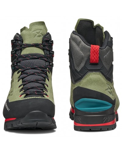 Garmont Ascent Evo GTX Gore-Tex Scarponi Uomo, Olivine Green/Racing Red