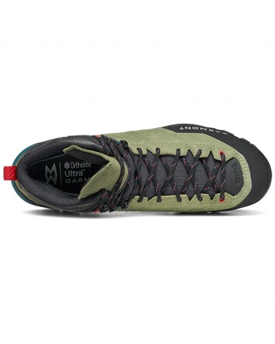 Garmont Ascent Evo GTX Gore-Tex Men's Mountaineering Boots, Olivine Green/Racing Red
