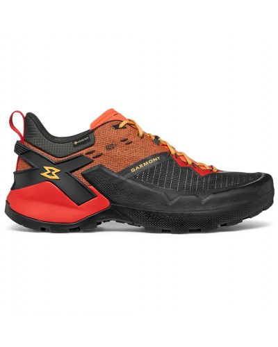 Garmont 9.81 Onyx GTX Gore-Tex Men's Shoes, Raven Black/Firecracker Orange