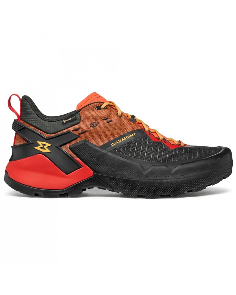 Garmont 9.81 Onyx GTX Gore-Tex Men's Shoes, Raven Black/Firecracker Orange