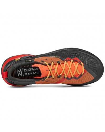 Garmont 9.81 Onyx GTX Gore-Tex Men's Shoes, Raven Black/Firecracker Orange