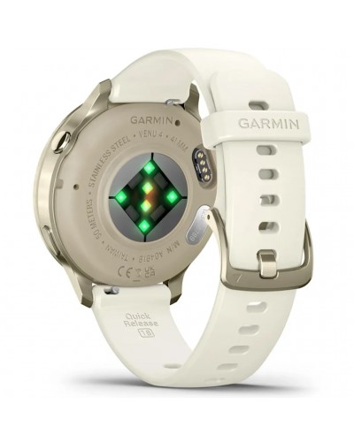 Garmin Venu 4 AMOLED Case 41mm GPS Smartwatch Wrist-Based HR, Lunar Gold/Bone