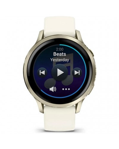 Garmin Venu 4 AMOLED Case 41mm GPS Smartwatch Wrist-Based HR, Lunar Gold/Bone