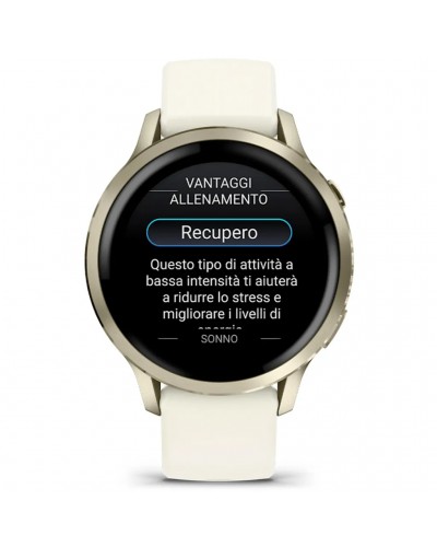 Garmin Venu 4 AMOLED Case 41mm GPS Smartwatch Wrist-Based HR, Lunar Gold/Bone