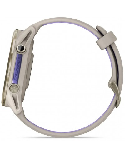 Garmin Forerunner 970 AMOLED GPS Smartwatch Wrist-Based HR, Soft Gold Titanium/French Grey/Translucent Indigo