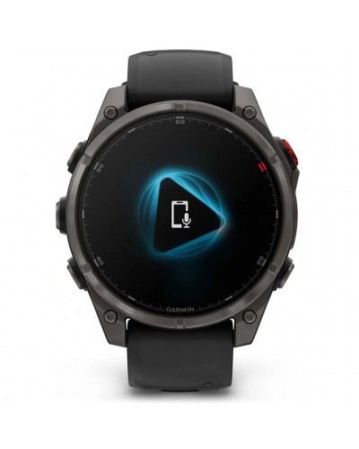 Garmin Fenix 8 Pro Sapphire AMOLED Cassa 47mm Orologio GPS Cardio Integrato, Titanium Carbon Grey DLC/Black/Pebble Grey