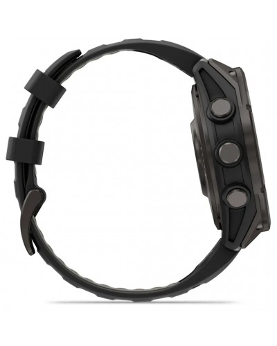 Garmin Fenix 8 Pro Sapphire AMOLED Cassa 47mm Orologio GPS Cardio Integrato, Titanium Carbon Grey DLC/Black/Pebble Grey