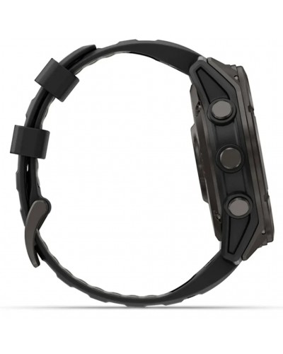 Garmin Fenix 8 Pro Sapphire AMOLED Cassa 51mm Orologio GPS Cardio Integrato, Titanium Carbon Grey DLC/Black/Pebble Grey