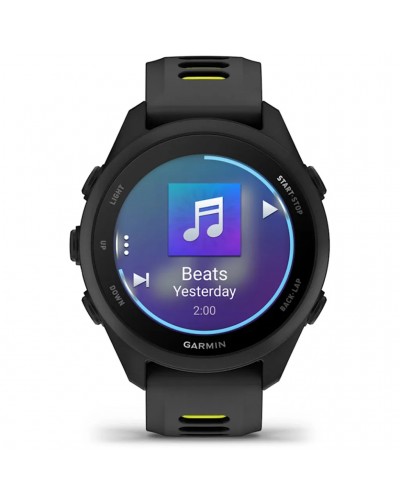 Garmin Forerunner 170 Music GPS Smartwatch Cardio Integrato, Black/Amp Yellow