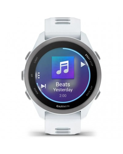 Garmin Forerunner 170 Music GPS Smartwatch Wrist-Based HR, Whitestone/Cloud Blue