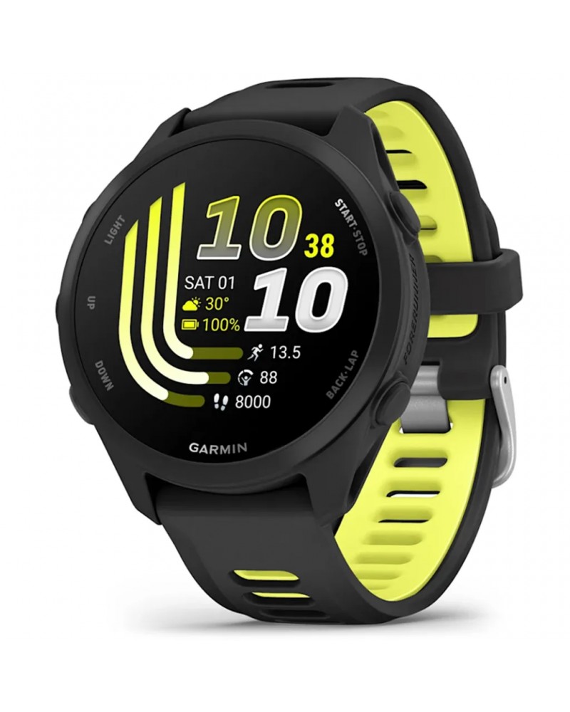Garmin Forerunner 170 GPS Smartwatch Wrist-Based HR, Black/Amp Yellow