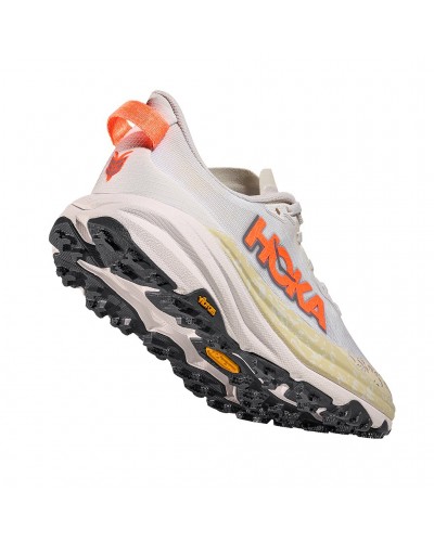 Hoka One One Speedgoat 6 Scarpe Trail Running Donna, White/Neon Tangerine