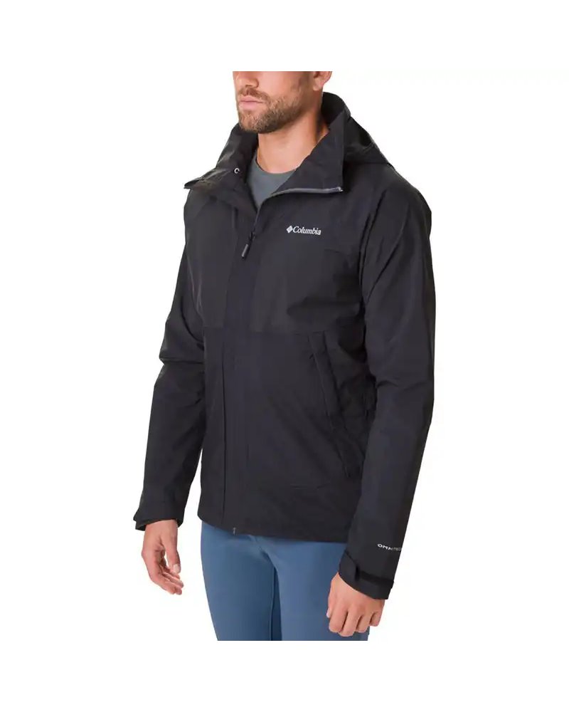 Columbia Evolution Valley Giacca Impermeabile Uomo, Nero