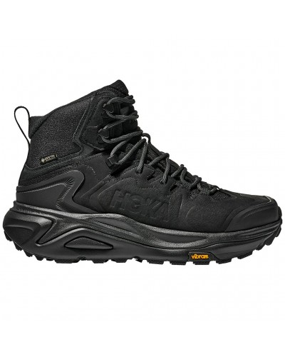 Hoka Kaha 3 GTX Gore-Tex Men's Waterproof Hiking Boots, Black/Black (Nubuck Leather)