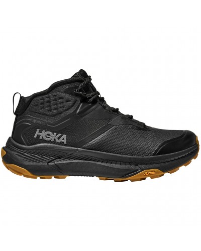 Hoka Transport Hike GTX Gore-Tex Men's Waterproof Hiking Boots, Black/Black