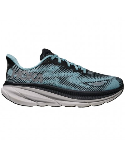 Hoka Clifton 9 GTX Gore-Tex Women's Running Shoes, Black/Raindrop