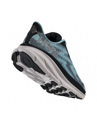 Hoka Clifton 9 GTX Gore-Tex Women's Running Shoes, Black/Raindrop