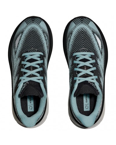 Hoka Clifton 9 GTX Gore-Tex Women's Running Shoes, Black/Raindrop