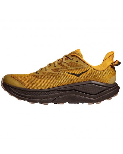 Hoka Challenger 8 Men's Trail Running Shoes, Mustard Seed/Black