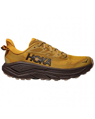 Hoka Challenger 8 Men's Trail Running Shoes, Mustard Seed/Black